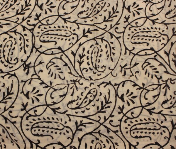 Golden Yellow Bagru Mulmul Cotton Saree