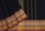 Black Kanchi Chettinad Cotton Saree