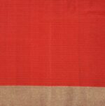 Pure Soft Silk Saree In Birch Black With Red Pallu