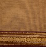 Kanchi Chettinad Cotton Saree Light Brown