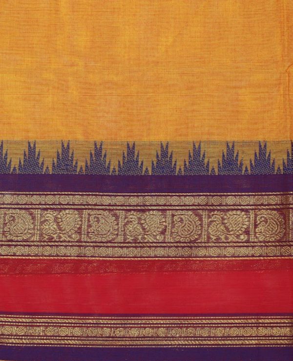 Chettinad Kanchi Cotton In Retta Pet Border With Mango Mofits