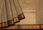 Kanchi Chettinad Cotton Saree In Grey