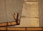 Kanchi Chettinad Cotton Saree In Grey