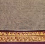 Kanchi Chettinad Cotton Saree In Grey