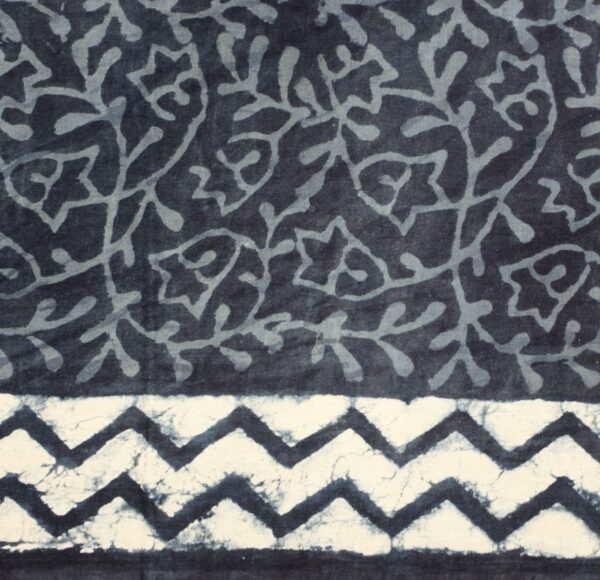 Mulmul Cotton Saree In Tealish Blue