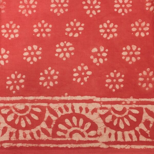 Mulmul Cotton Saree In BrownishPink With Mango Motifs
