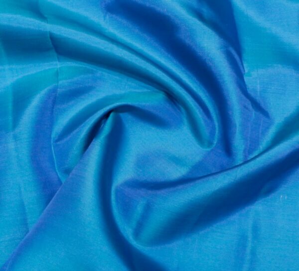 Pavithram Soft Silk Saree In Fun Blue With Copper Zari