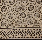 Reddish Brown Bagru Mulmul Cotton Saree