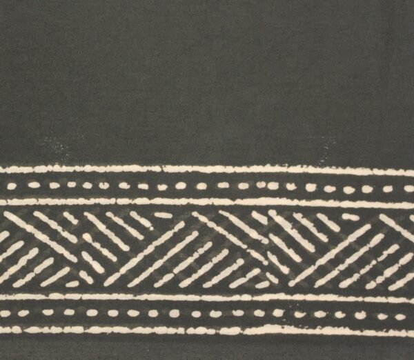 Gray Peacock Print Mulmul Cotton Saree
