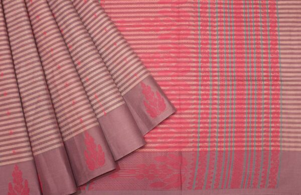 Mauve Handloom Kovai Cotton Saree