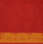 Pure Kovai Cotton Saree In Dark Pastel Red With Mango Motifs
