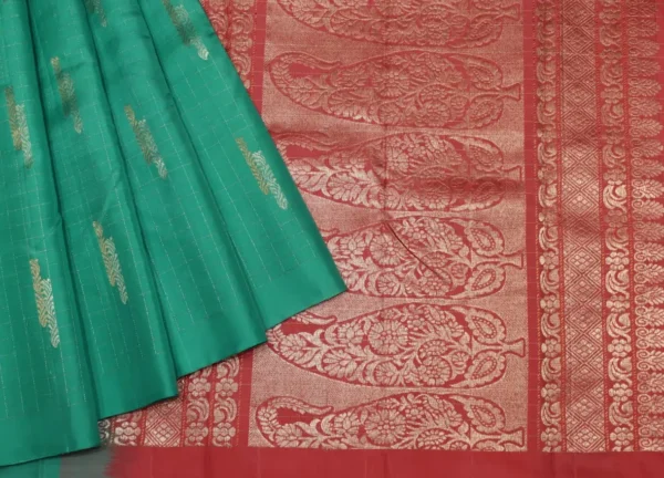 Soft Silk Saree In Teal Blue Shade With Borderless