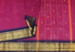 Narayanpet Saree In Magenta Pink With Traditional Border