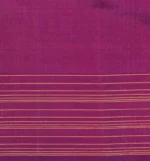 Soft Silk Saree In Rust Orange With Geometric Patterns