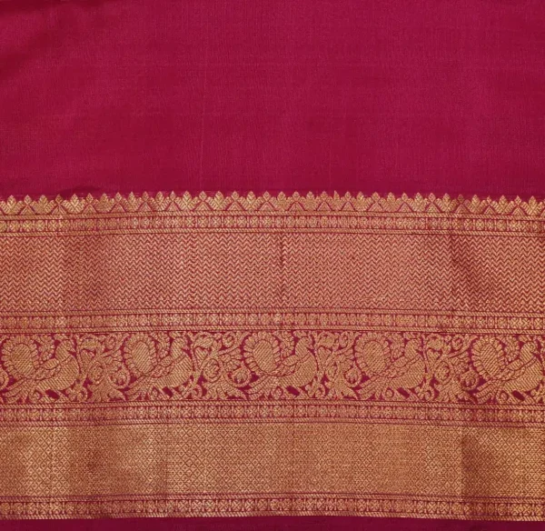 Soft Silk Saree In Yellowish Orange With Thilagam Motifs