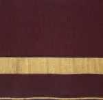 Pure Silk Cotton In Brick Shade With Zari Motifs