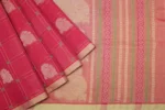 Pure Kovai Cotton Saree In Checks Pattern With Mango Motif