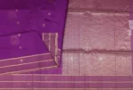 Pure Silk Cotton Saree In Vibrant Purple With Thilagam Motifs