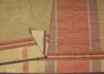 Pure Kovai Cotton Saree In Beige Cream With Vertical Pattern