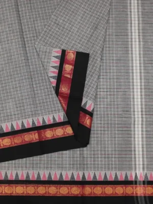 Grey Chettinad Cotton Saree