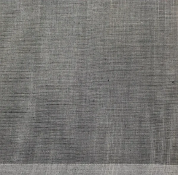 Ash Grey In Kovai Cotton Saree With Peacock Motifs