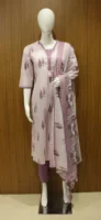 Lavender Straight Cut Salwar Set