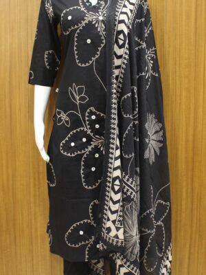 Black Floral Salwar Suit