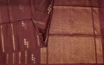 Dark Wine Borderless Silk Saree