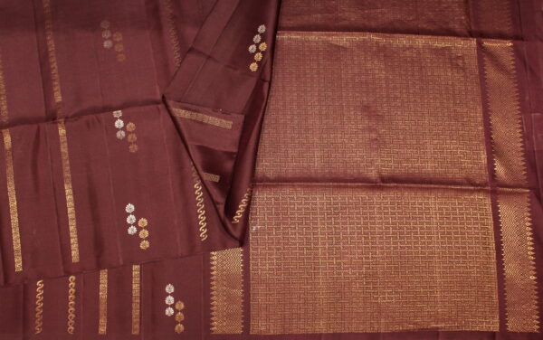 Dark Wine Borderless Silk Saree