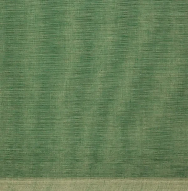 Pure Kovai Cotton Saree In Sea Green With Thread Leaf
