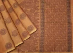 Light Golden Brown In Kovai Cotton Saree