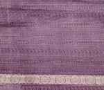 Deep Plum Pure Chanderi Saree With Zari Border