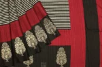 Deep Maroon Red In Semi Tussar Saree