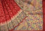 Semi Tussar Saree In Kalamkari Design Print