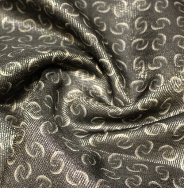 Black Floral Semi Tussar Saree