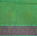 Green Embossed Kovai Cotton Saree