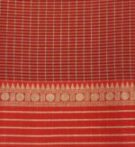 Black White Korvai Semi Chanderi Saree