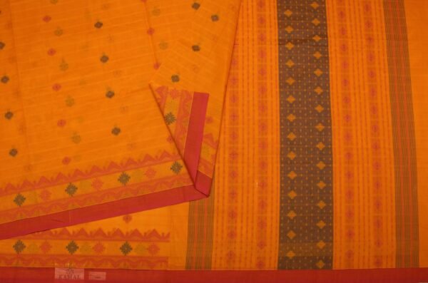 Warm Orange Kovai Cotton Saree