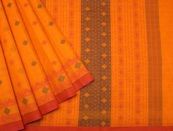 Warm Orange Kovai Cotton Saree