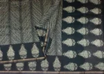 Pure Black Chanderi Cotton Saree