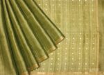 Mehendi Green Semi Tussar Saree
