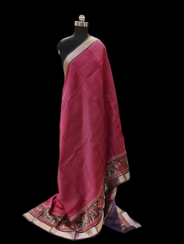 Pure Chanderi Cotton Vairaoosi Check Saree