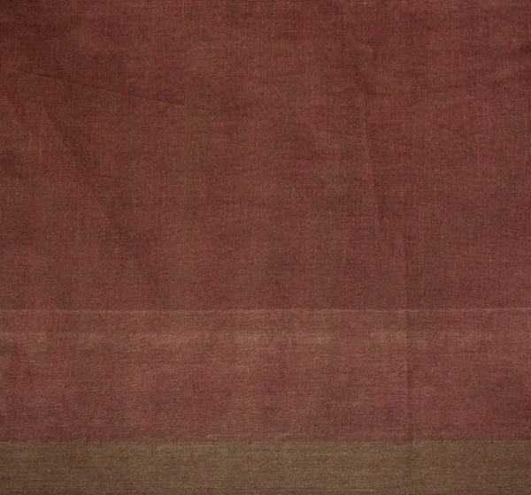 Pure Handloom Kovai Cotton Saree In Coffee Brown