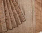 Semi Banarasi Saree In Copper Brown