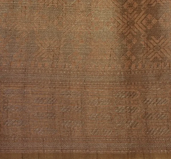 Semi Banarasi Saree In Copper Brown