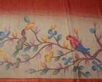 Semi Tussar Saree In Kalamkari With Off And Off
