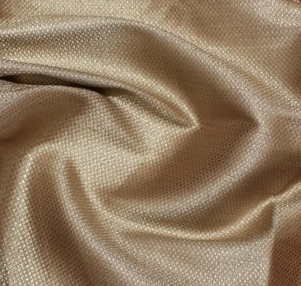 Sandal Brown Semi Chanderi Saree With Paisley