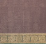Pure Handloom Kovai Cotton Saree In Greyish Purple