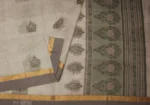 Pure Handloom Kovai Cotton Saree In Light Grey