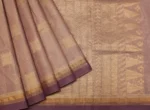 Pure Hnadloom Kovai Cotton Saree In Mauve Purple